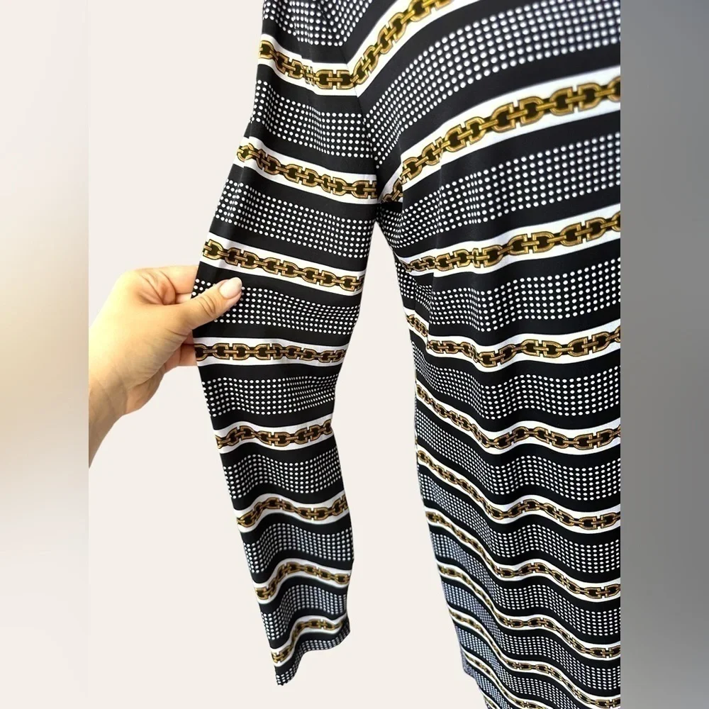 Michael by Michael Kors long sleeve shift dress long sleeve size L chain…​​​ - Picture 5 of 5